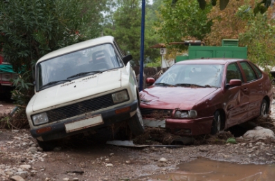 Two Crashed Cars